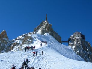 Aiguille du Midi - Valle Blanche Einstieg