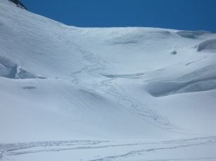 Wildspitze Abfahrt - schöner Hang - leider fast vorbei